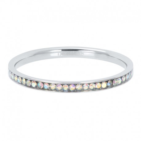 iXXXi vulring zirkonia crystal zilver / rainbow