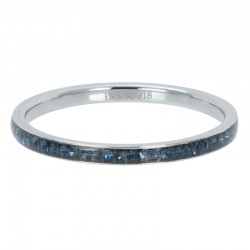 iXXXi vulring zirkonia crystal donkerblauw 2mm